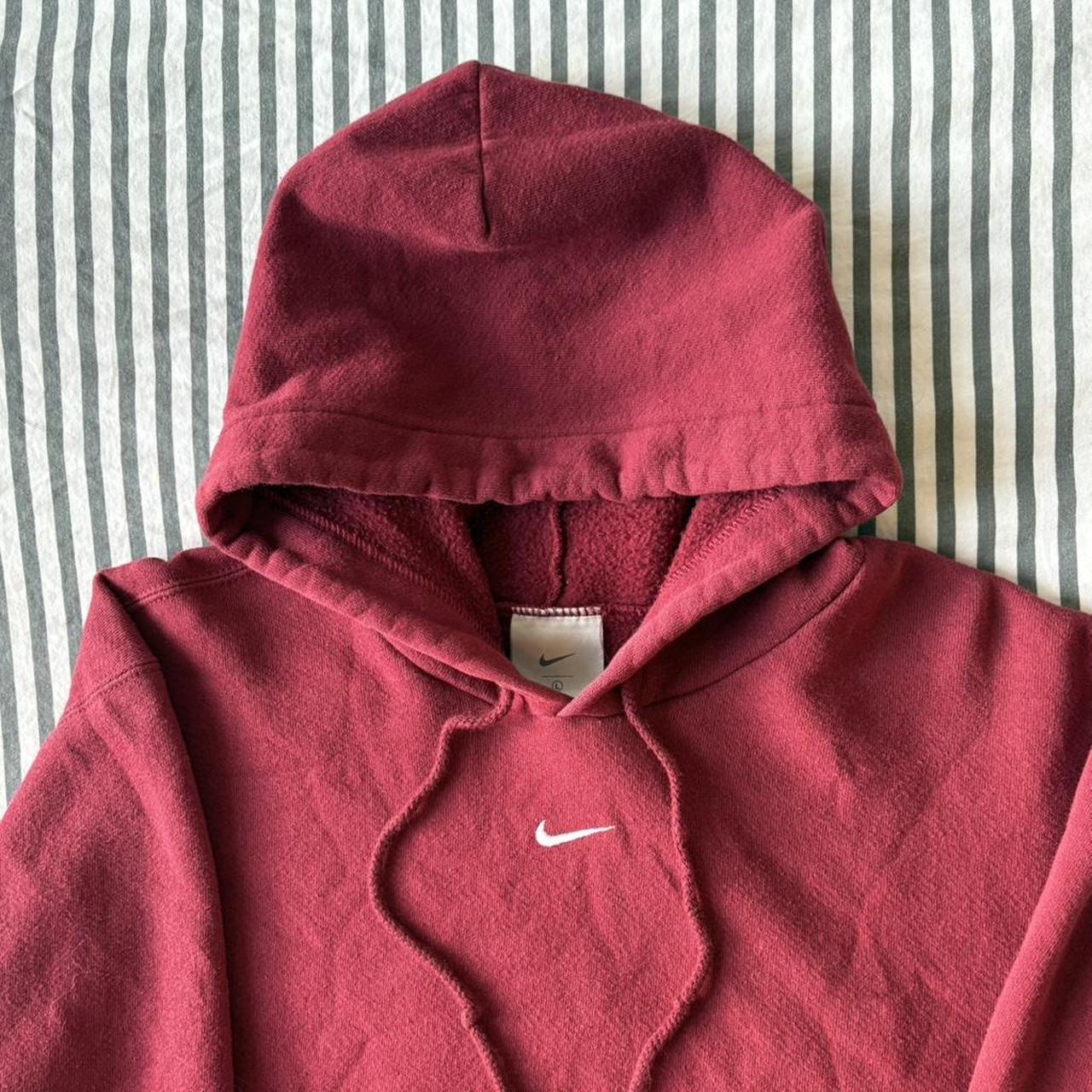 burgundy nike hoodie men