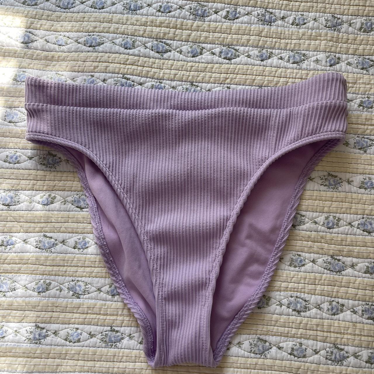 Hollister Co. Women's Purple Bikiniandtankinibottoms Depop