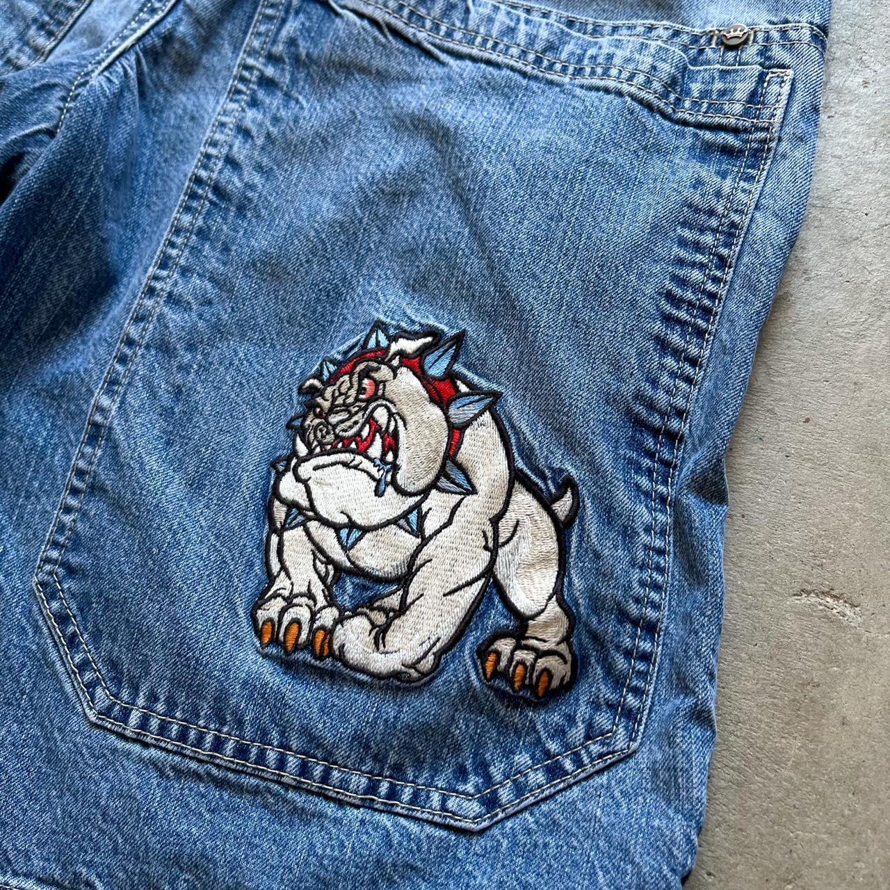 INSANE vintage 90s JNCO BULLDOG jorts!!! These are... - Depop