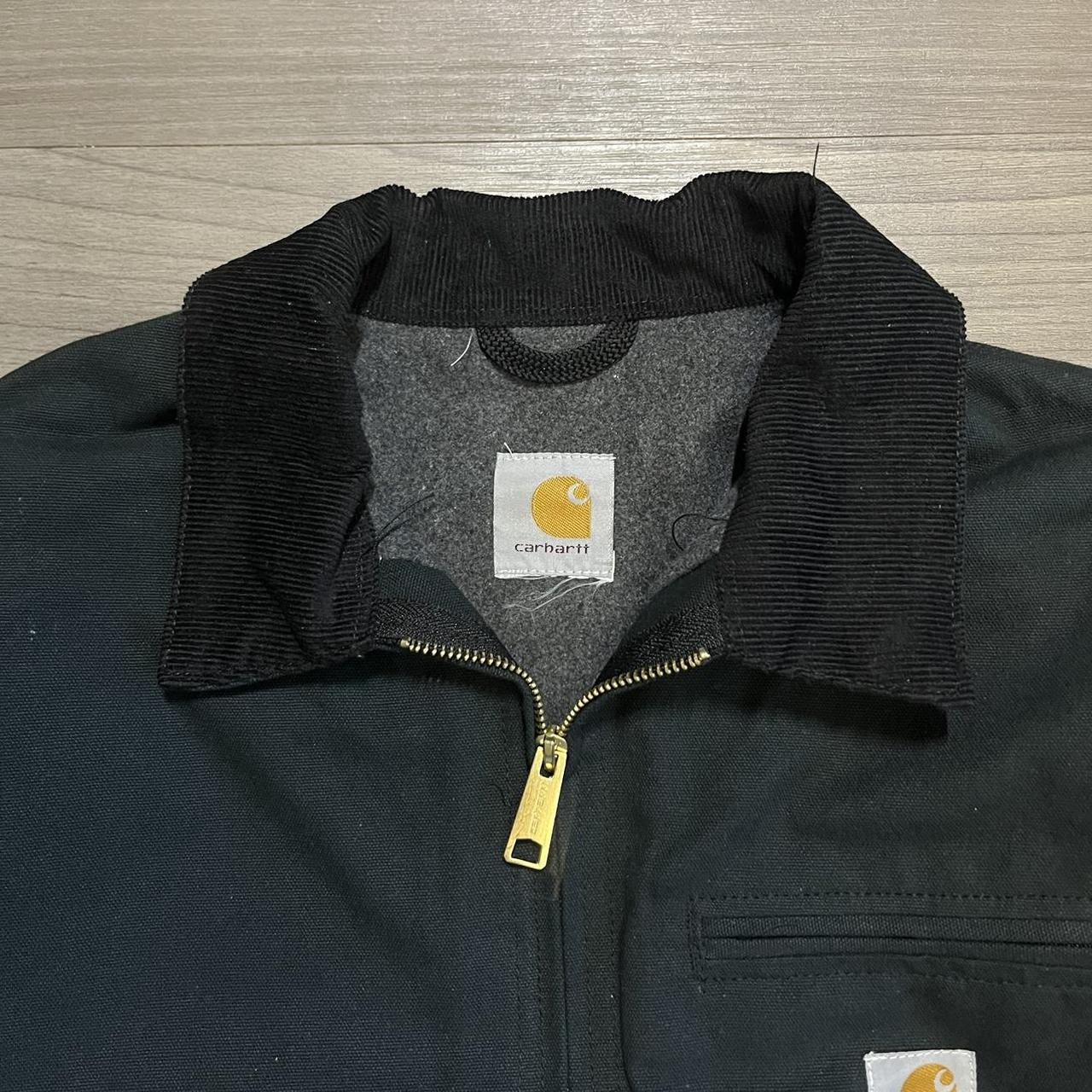 Vintage 90s black carhartt Detroit jacket— This... - Depop