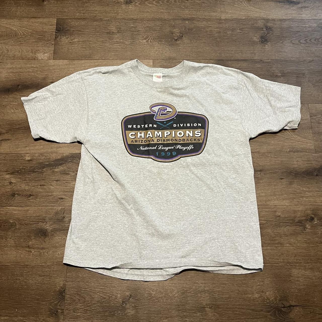 Vintage Arizona Diamondbacks 1999 Nl Playoff Champions Shirt Pro