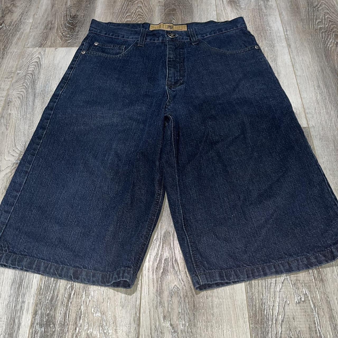 Vintage Southpole Premium Jean Shorts Size 34 27... - Depop