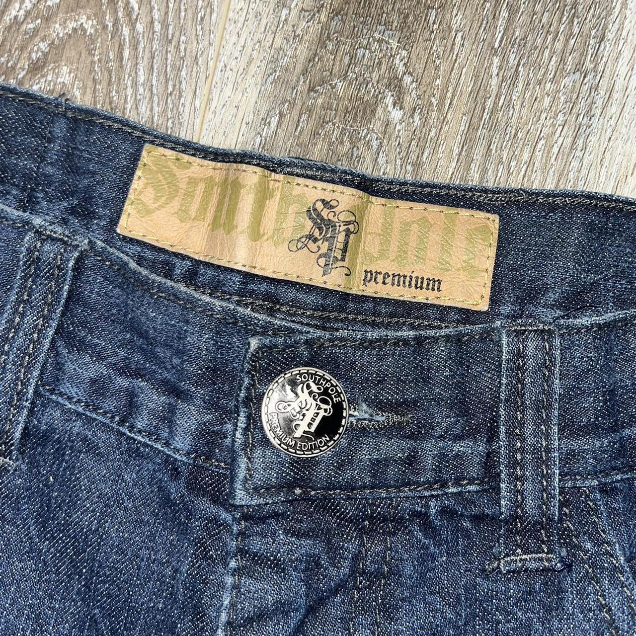 Vintage Southpole Premium Jean Shorts Size 34 27... - Depop