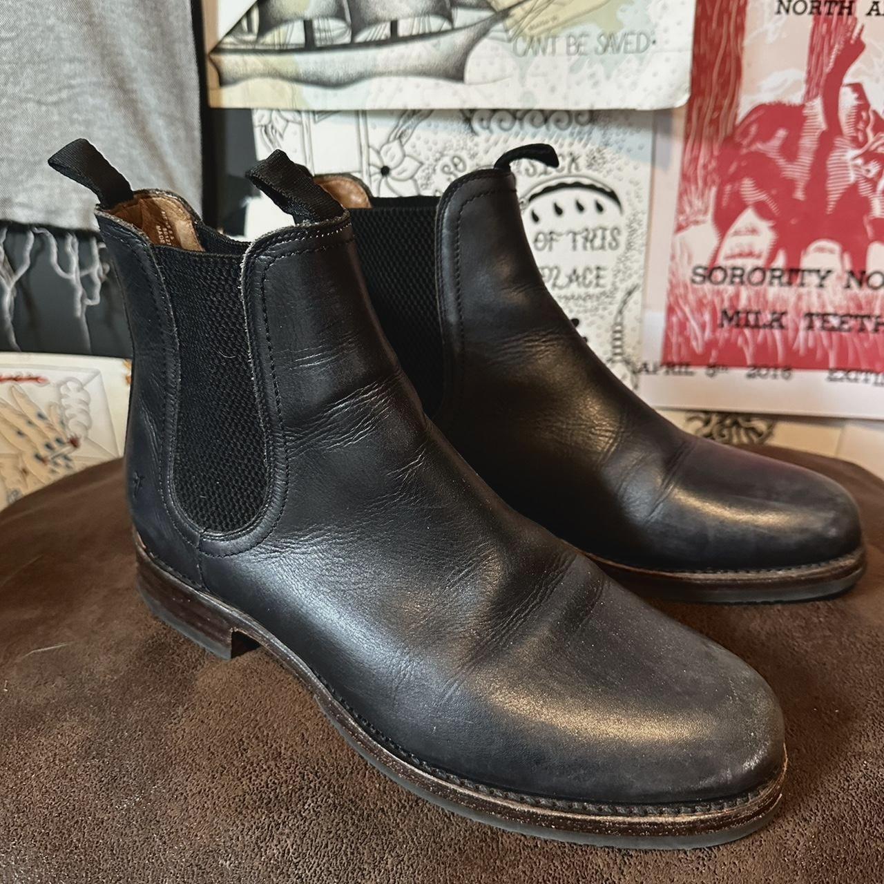 frye black chelsea boots