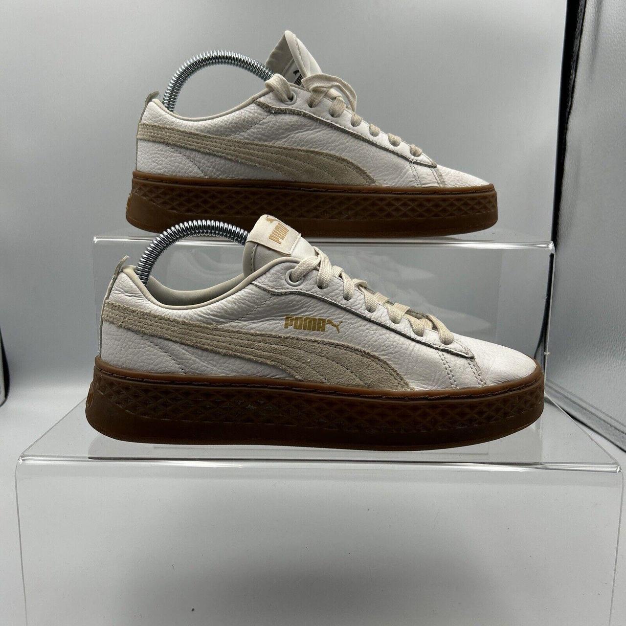 Puma smash best sale platform white