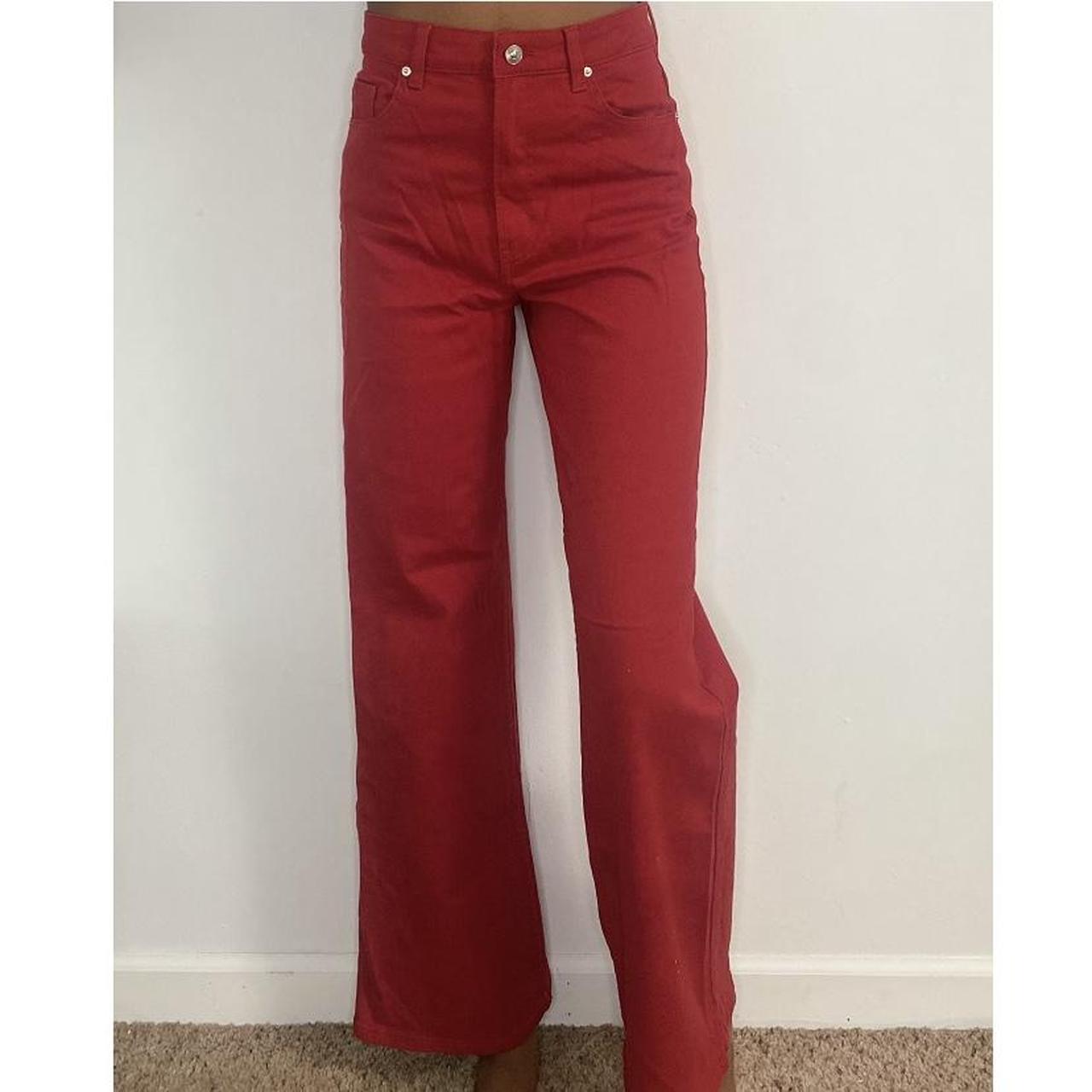 H&M Women's Red Jeans Depop
