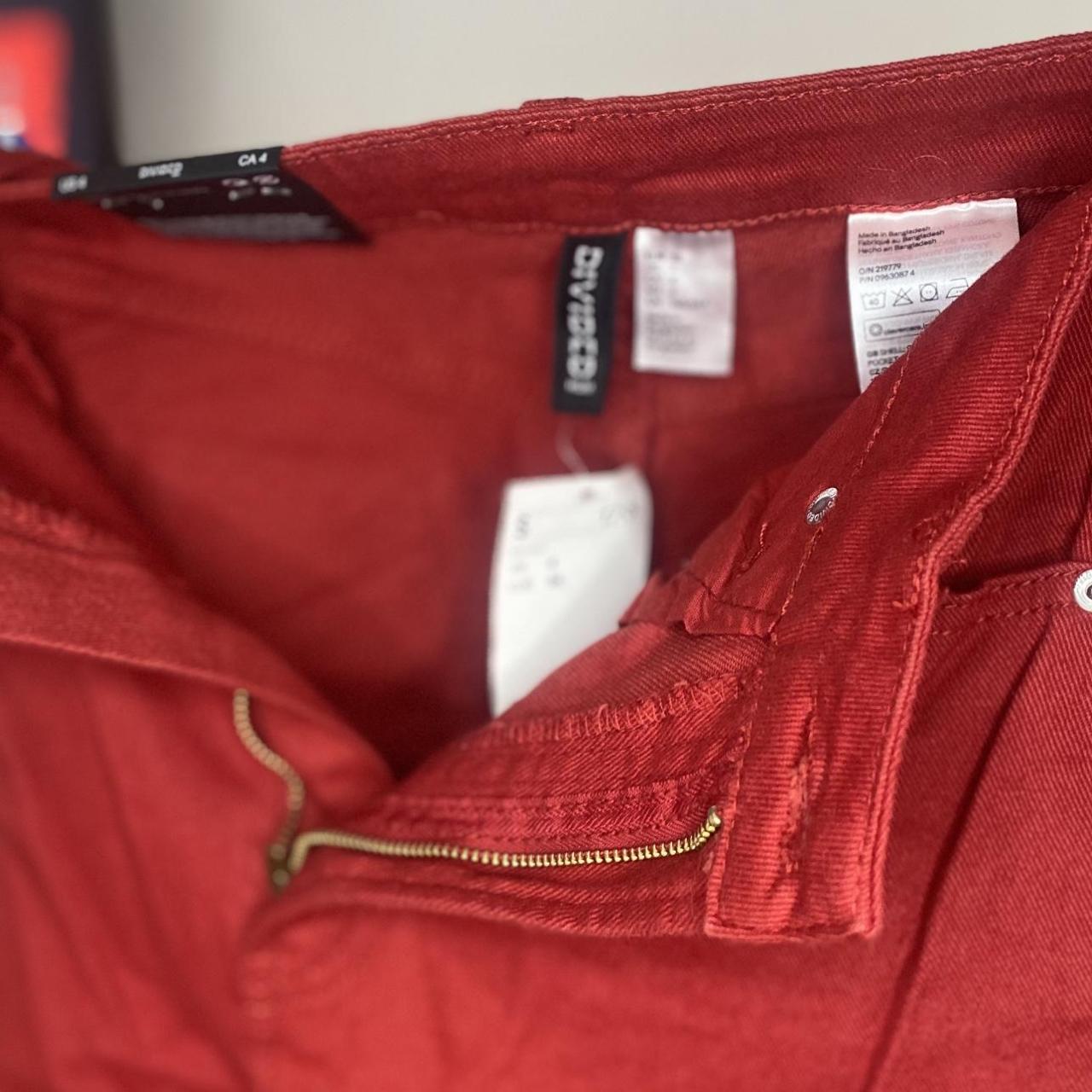 H&M Women's Red Jeans Depop