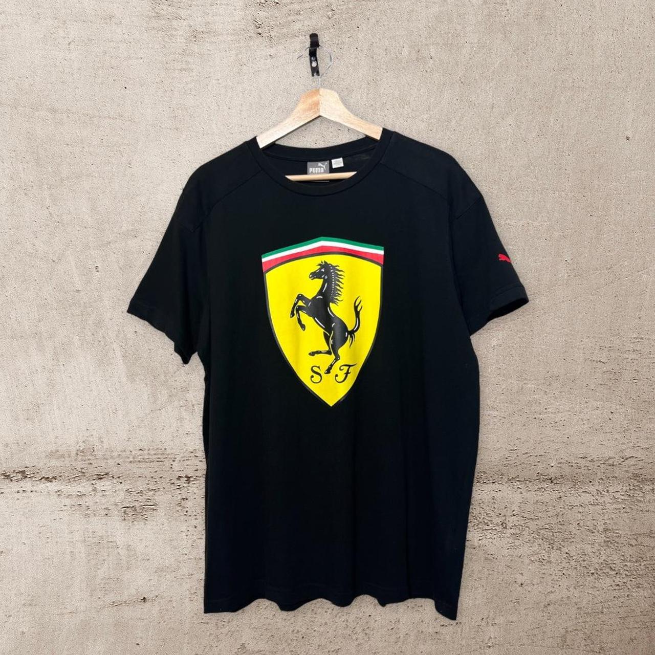 Puma Ferrari logo T-Shirt - Large Product Details:... - Depop