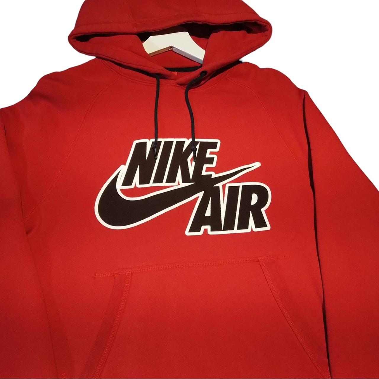 Y2K Red Nike Air Hoodie Product Details: -Product... - Depop