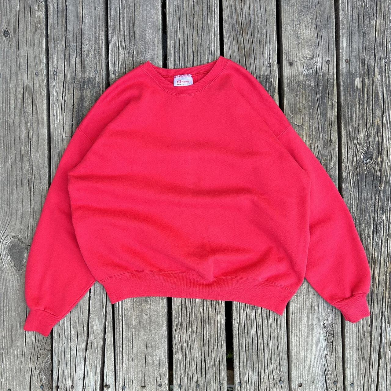 Plain Red Hanes Crewneck | [L] Product... - Depop