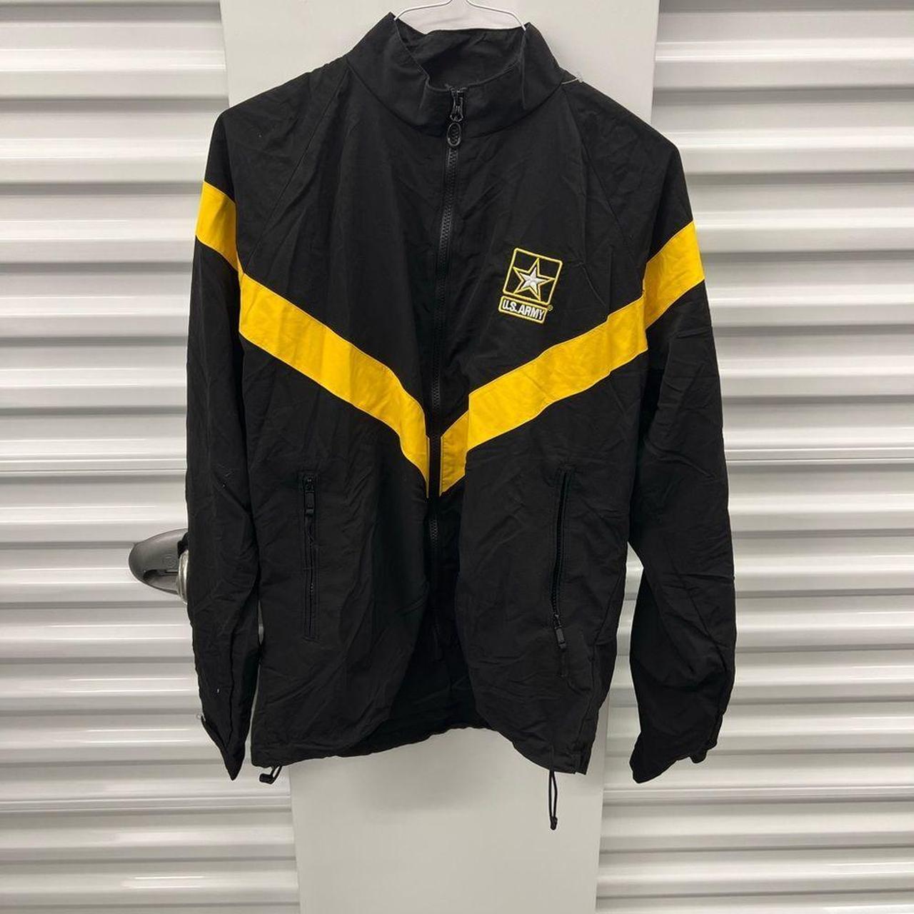 Black and shop yellow army jacket