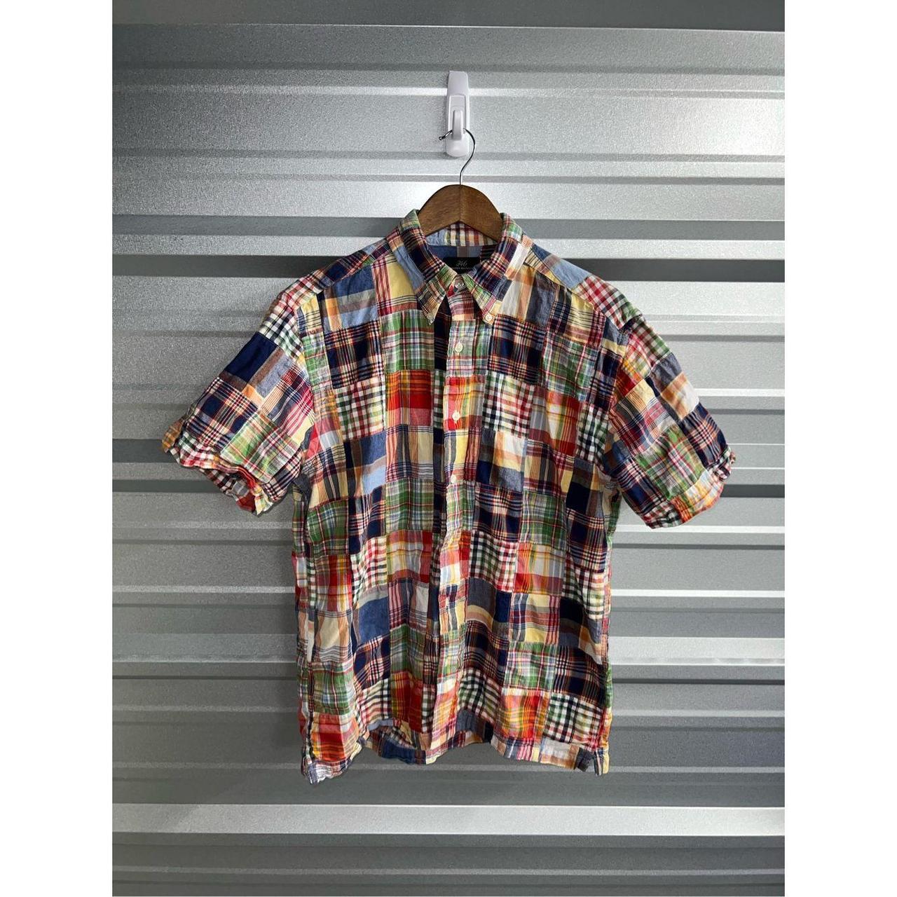 Brooks Brothers Patchwork Madras S/S Button Down...