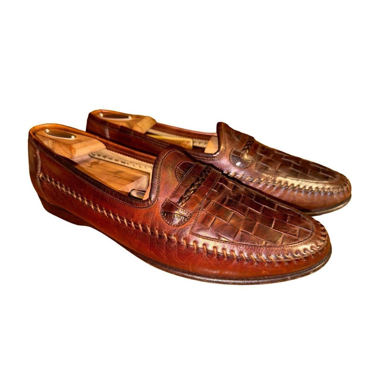 Ferragamo woven clearance loafers