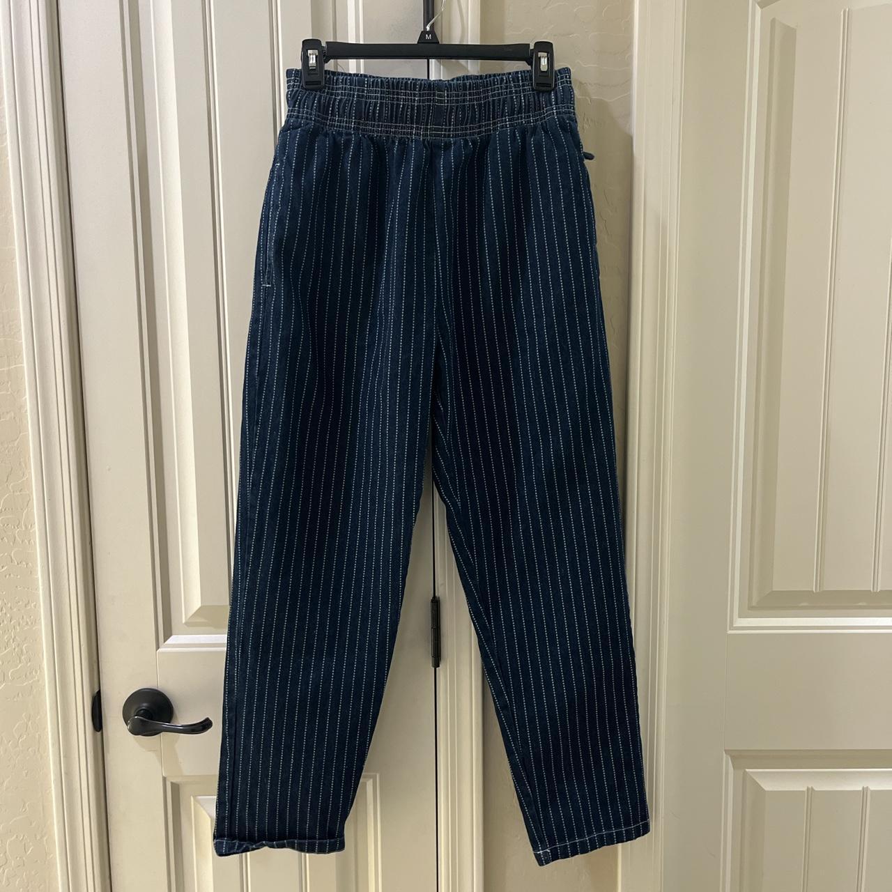Cookman striped pants No rips or stains Size M We... Depop