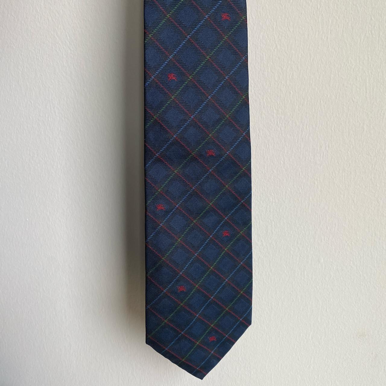 Navy Blue Mens Burberry Ties Burberry Accessories Burberry Navy