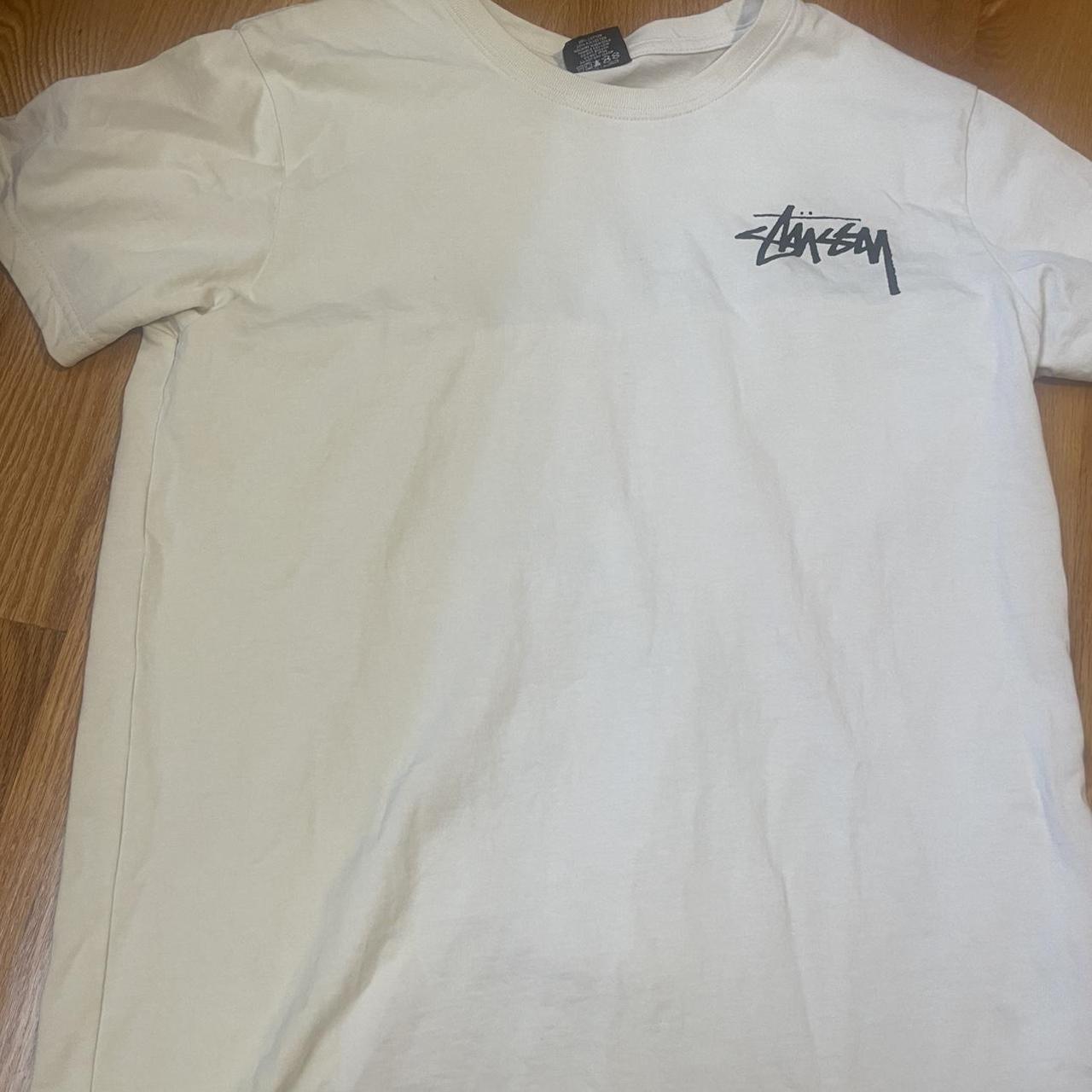 Stussy T-shirt -unisex -barely worn -no flaws -size... - Depop