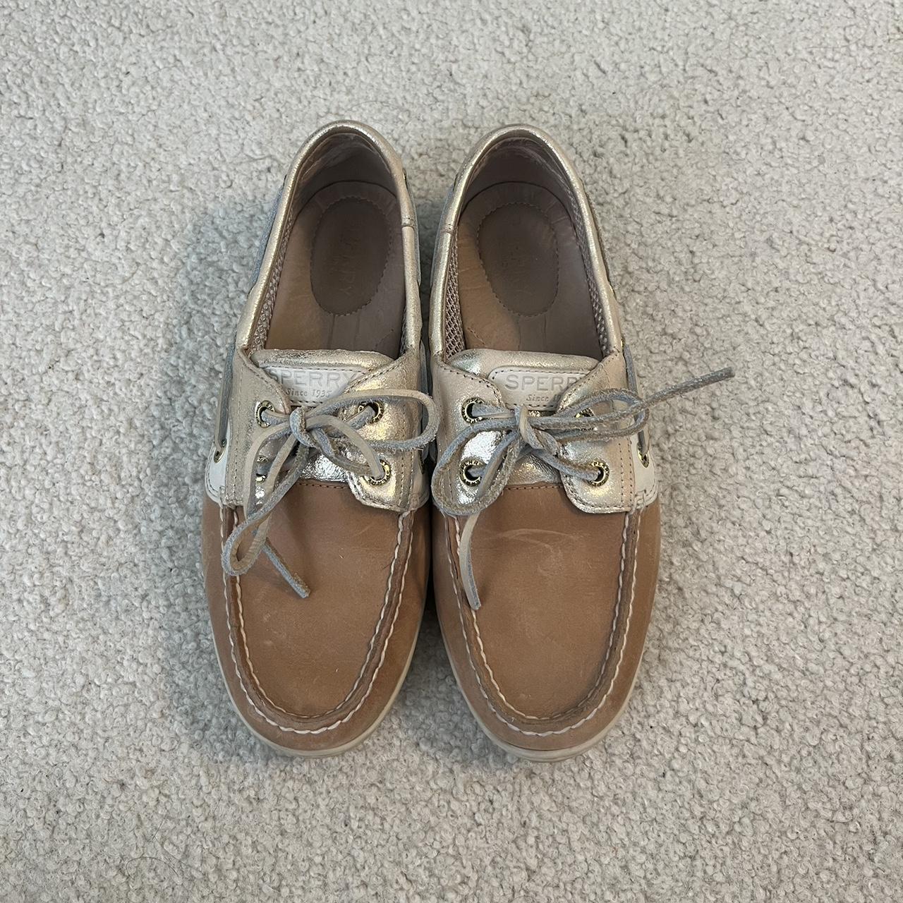 Silver sperry boat shoes online