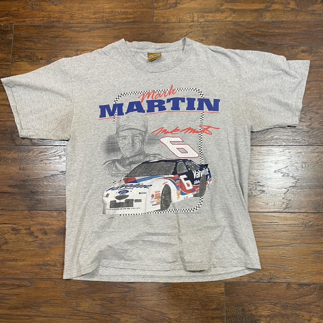 NASCAR Men's Grey T-shirt | Depop