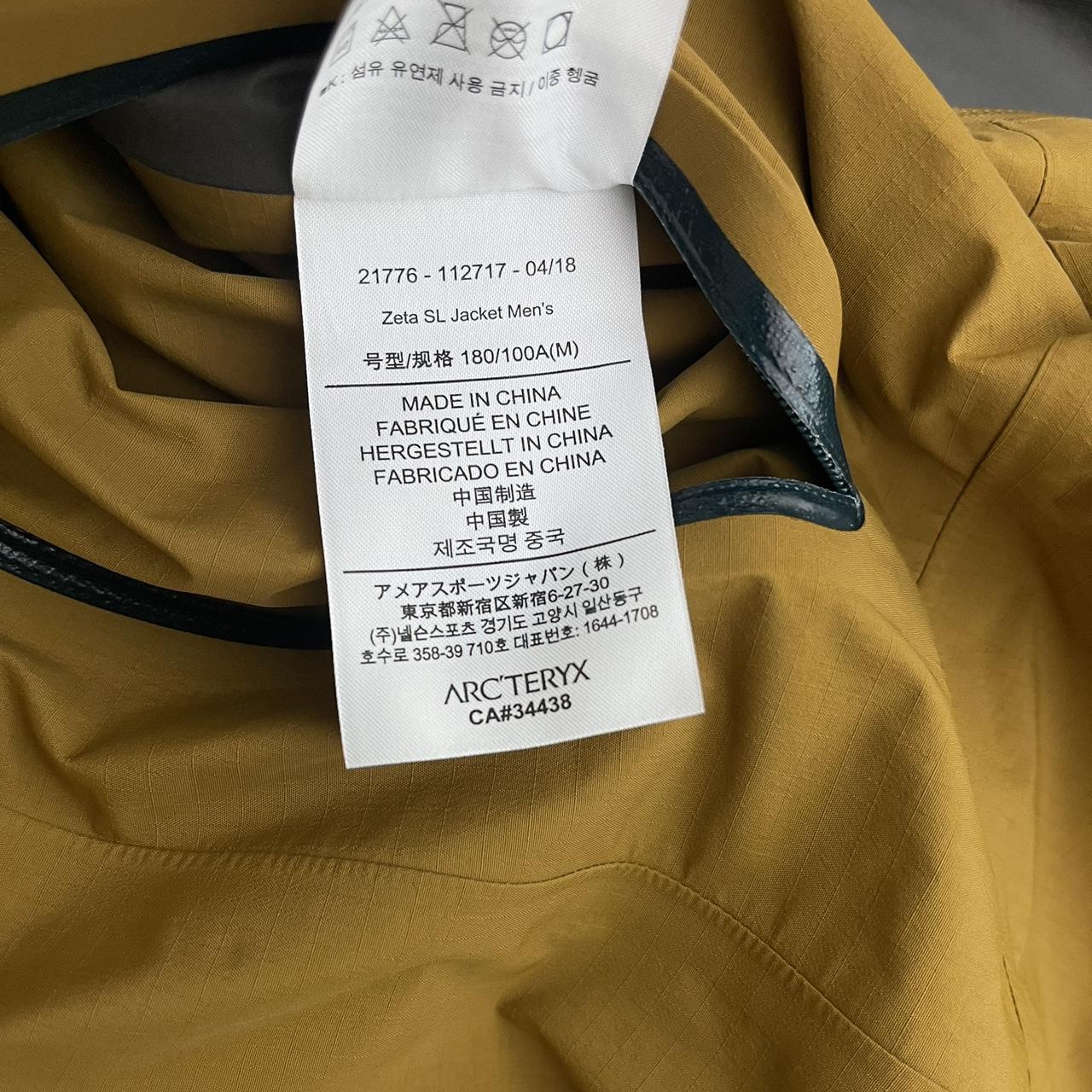 Arc'teryx Zeta SL Jacket Yukon Gold Men's M Medium... - Depop