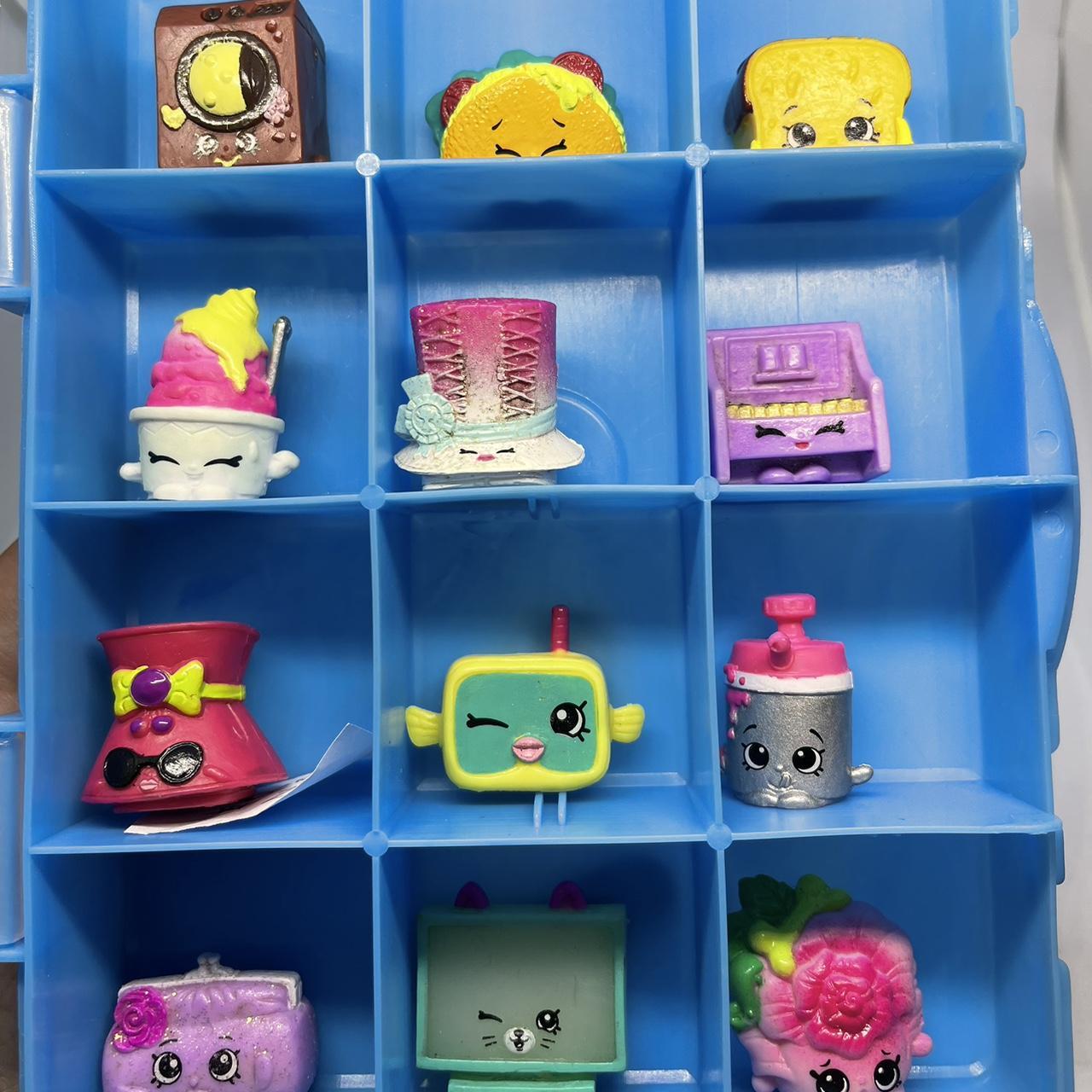 Shopkins Lot 2 12 pieces total with blue carrying... Depop