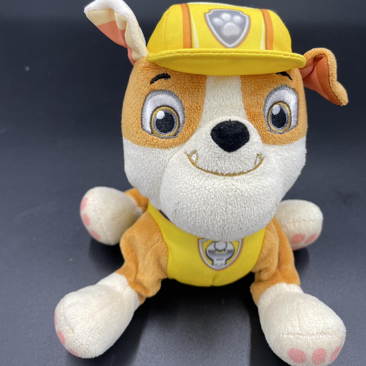 Paw Patrol Nickelodeon 8 inch Rubble plush Toy VGUC. Depop