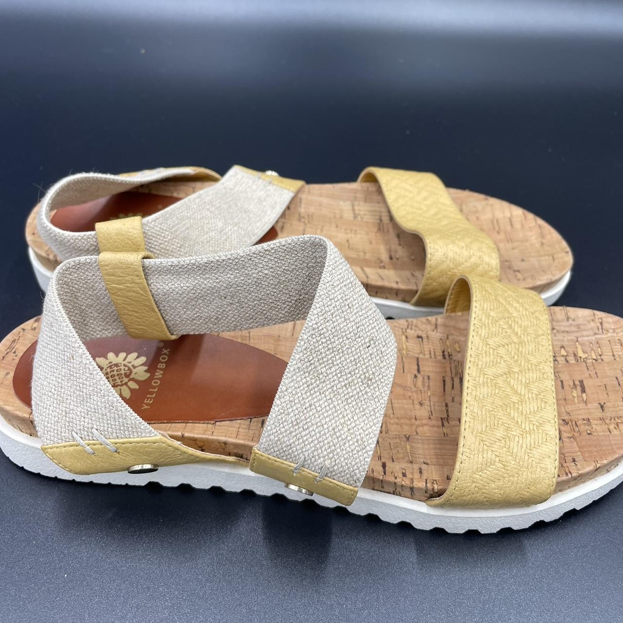 Yellow box store meera sandals