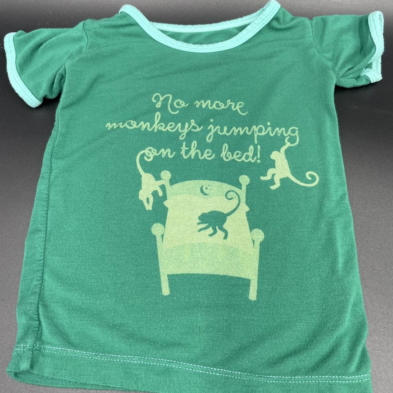 Kickee Pants 1218 months green no more monkeys 2pc... Depop