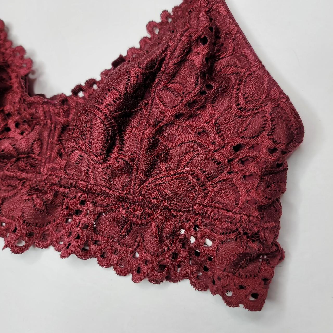 Aeropostale Women's Burgundy Bra | Depop