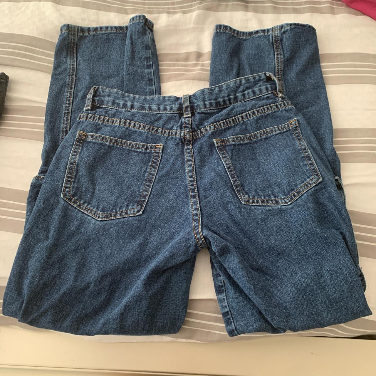 Plain Blue Cargo Jeans mid rise, woman’s 26 (small)... - Depop