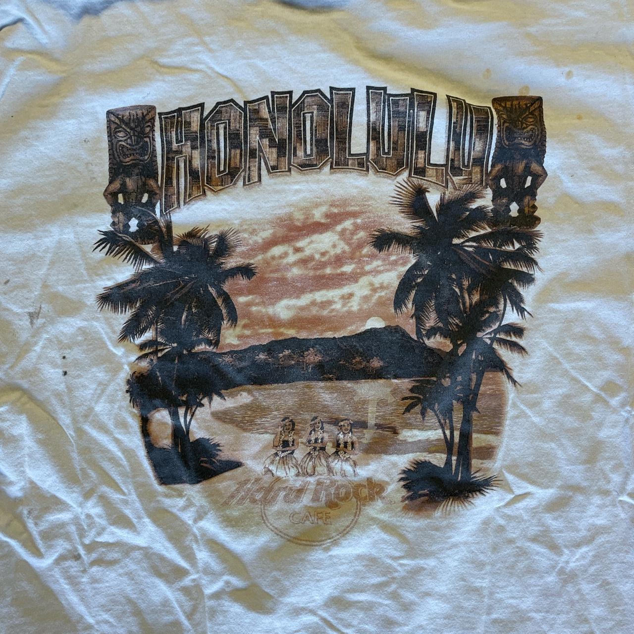 Vintage Hardrock Cafe Honolulu Shirt Has Stains on... - Depop