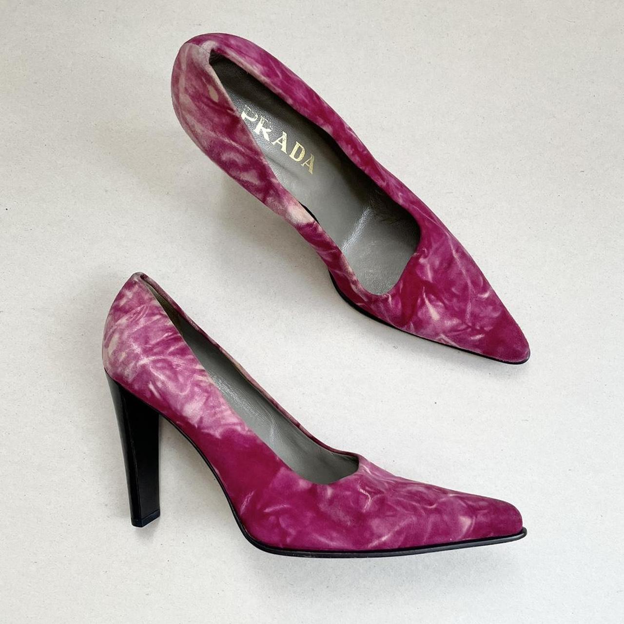 Prada pink outlet heels