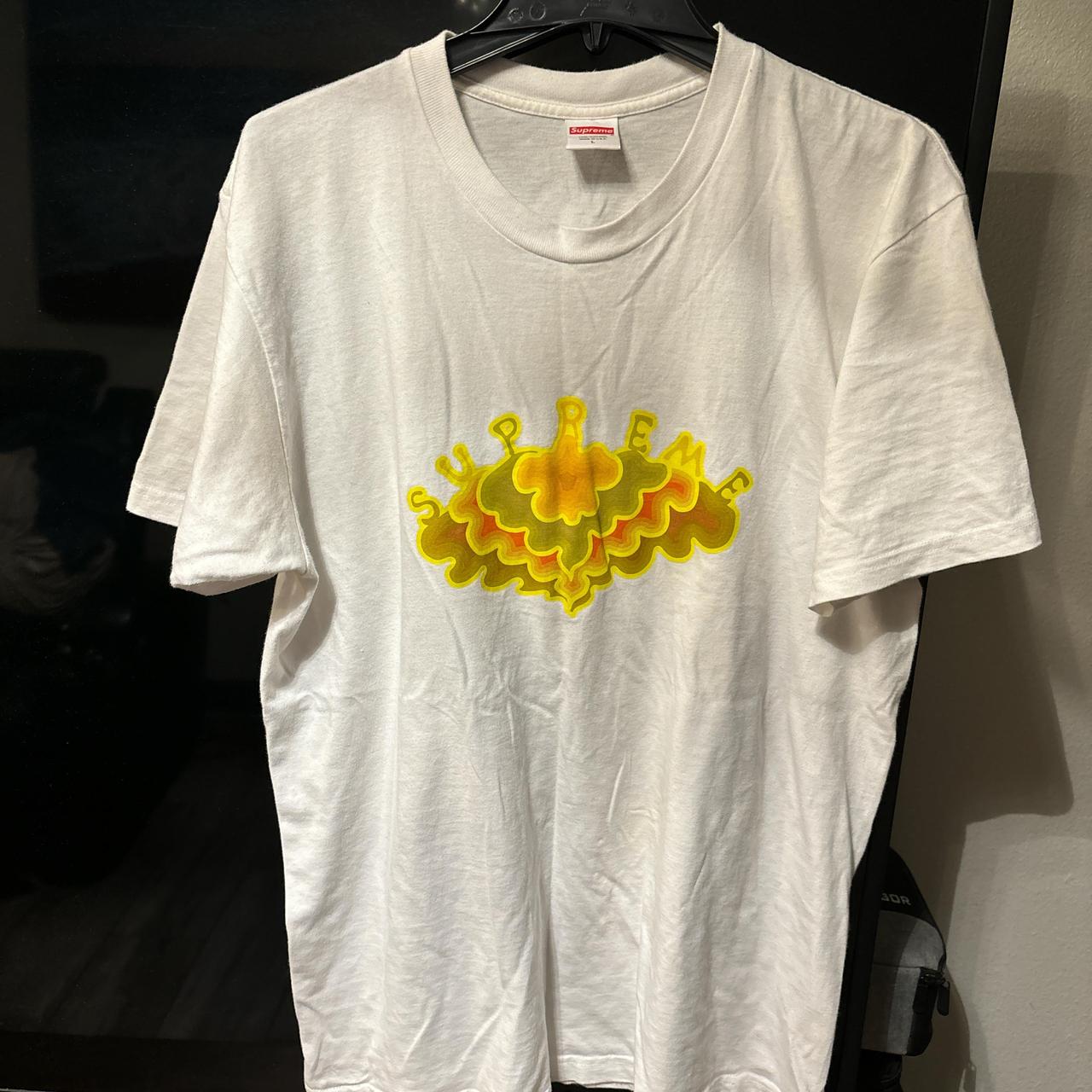 White supreme tee - Depop