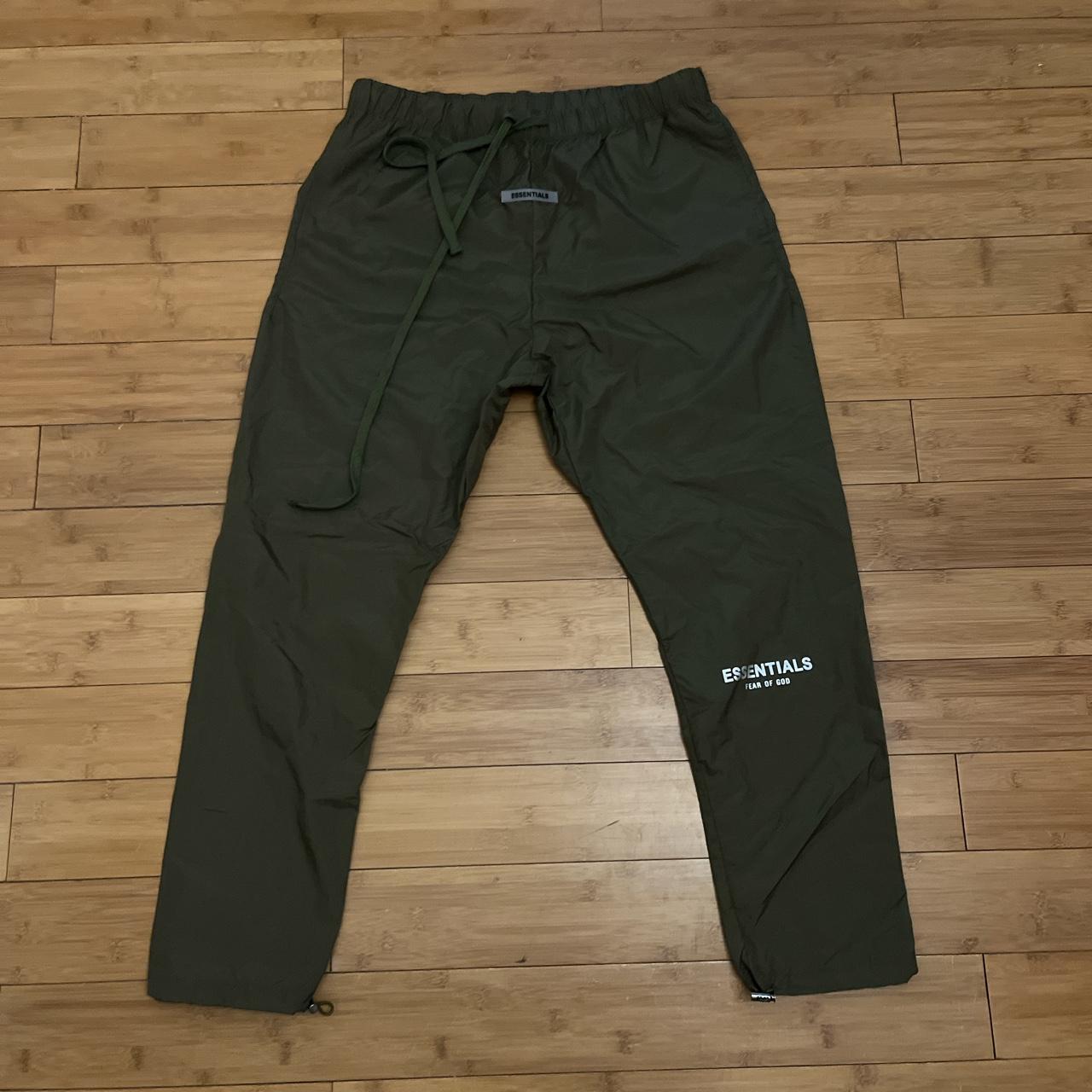 Essentials Men S Green Joggers Tracksuits Depop