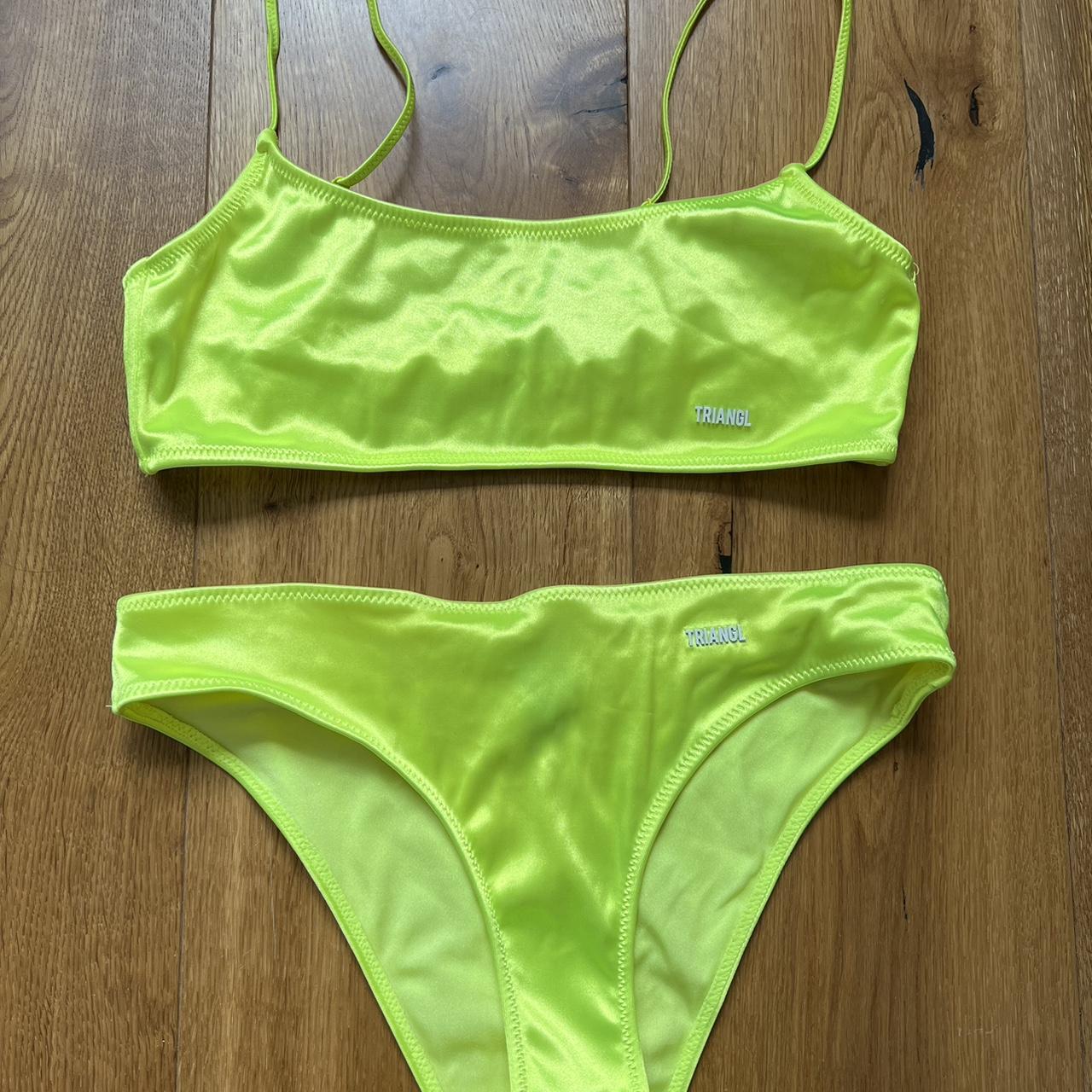 Triangl Womens Yellow Bikinis And Tankini Sets Depop