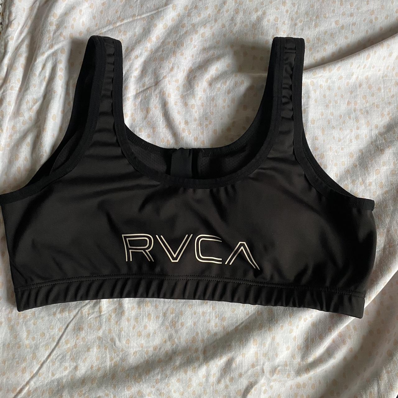 RVCA sporty bather top Size XL Zip up front and... - Depop