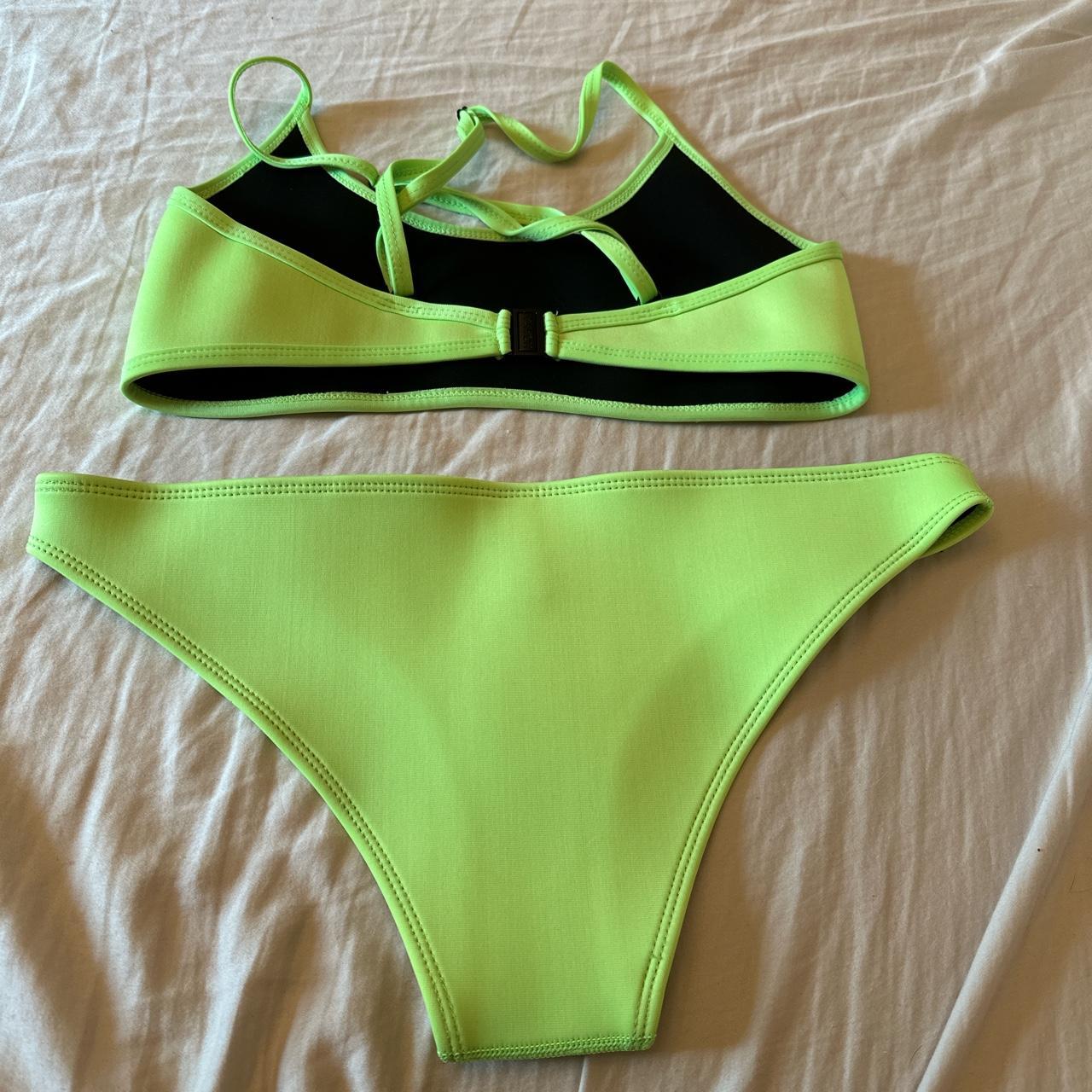Lime green Hoaka swim bikini! Only worn a couple of... Depop