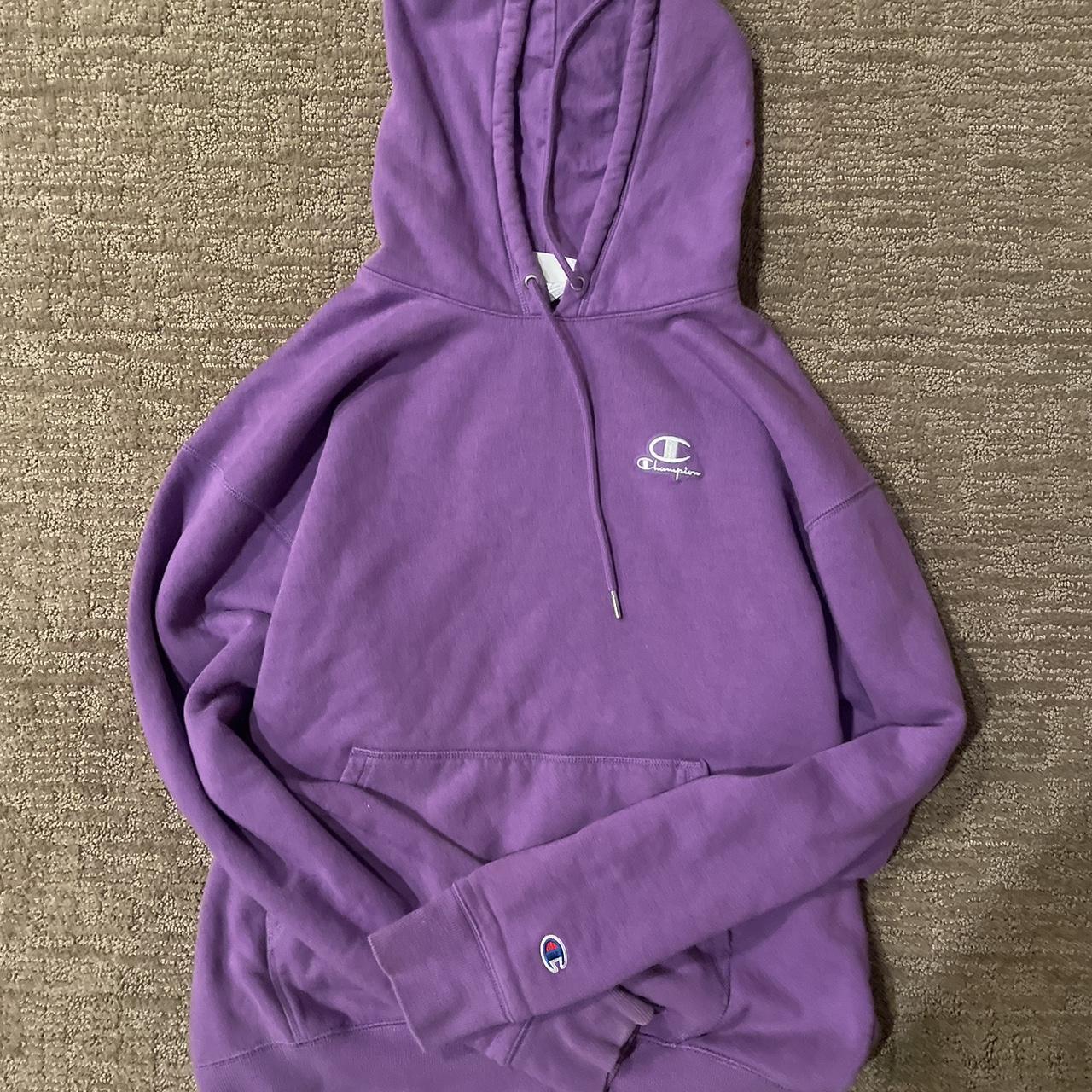 Purple Champion Hoodie Feel free to leave an... - Depop