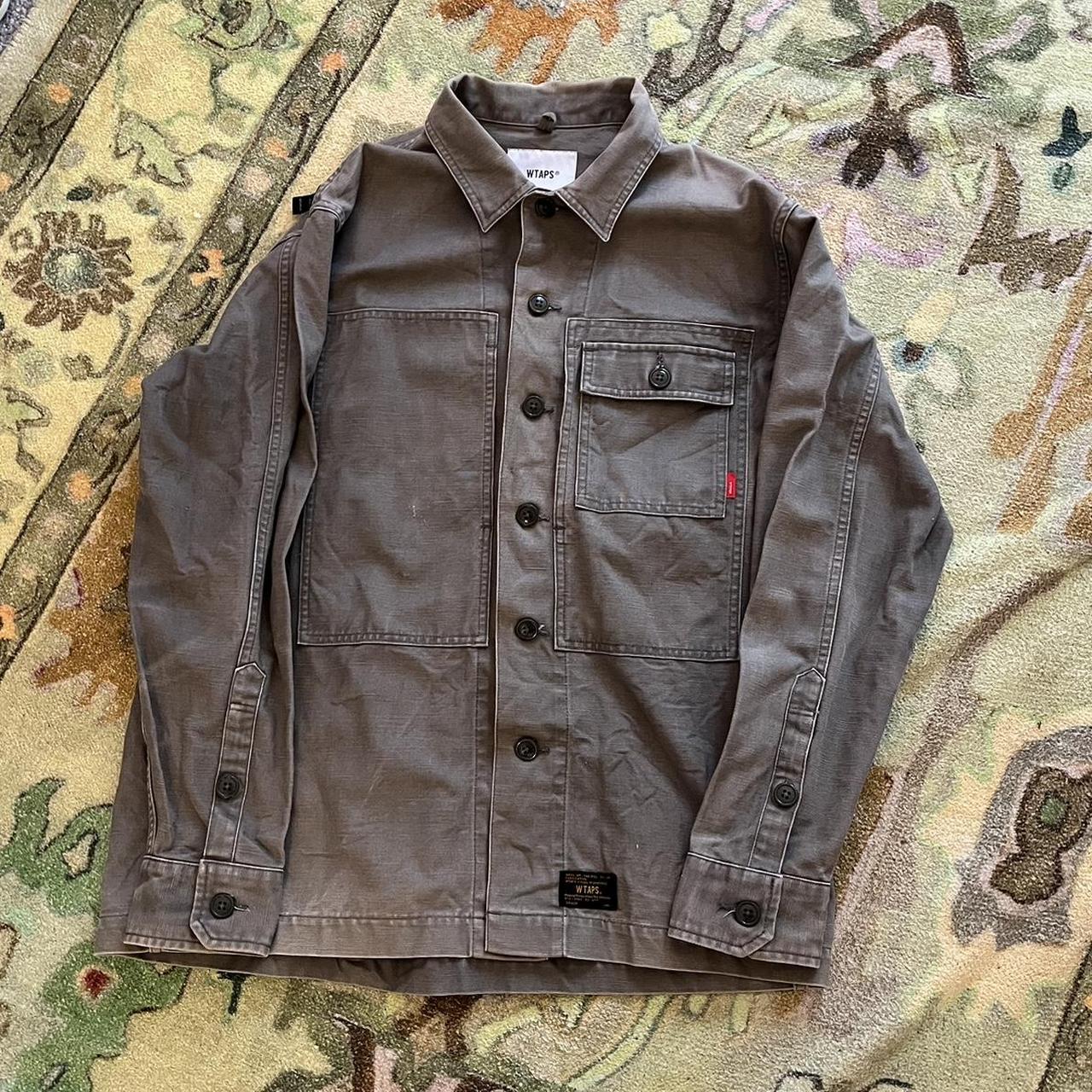 WTAPS khaki overshirt, Heavy weight canvas HBT shirt...