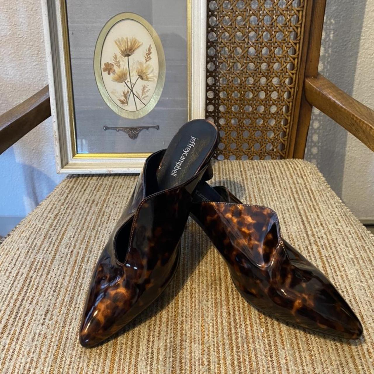 Tortoiseshell mules on sale