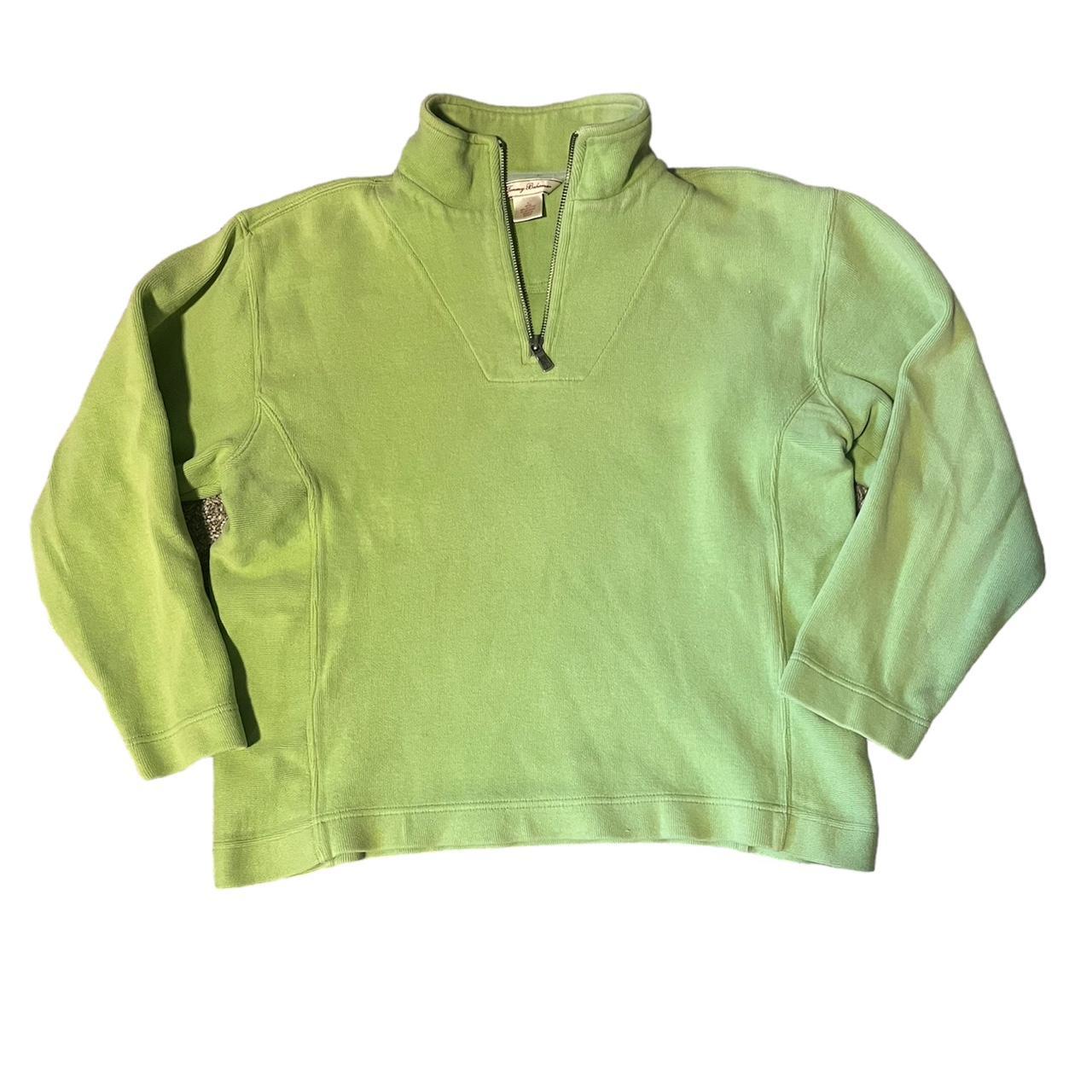 green tommy bahama quarter zip size medium message. Depop