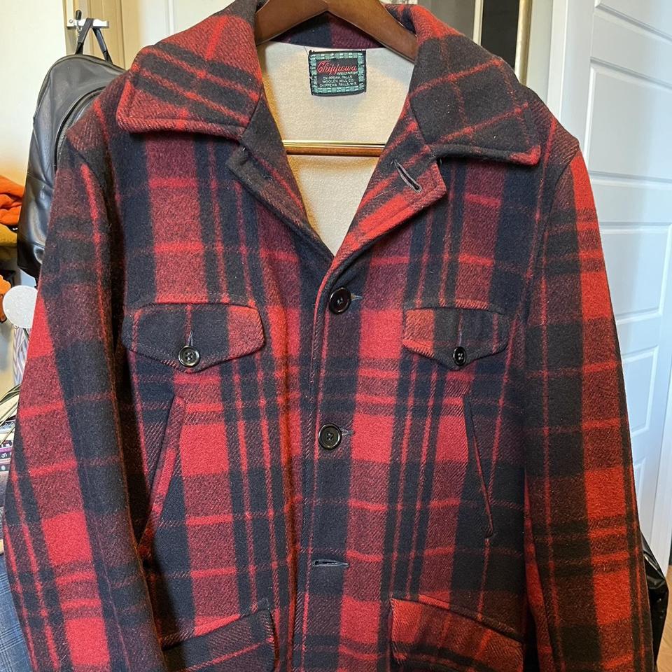 1950's Vintage Chippewa Woolen Mills Wool Hunting... - Depop