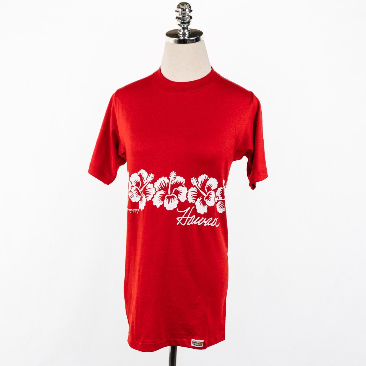 Crazy Shirts Men's Red and White Tshirt Depop