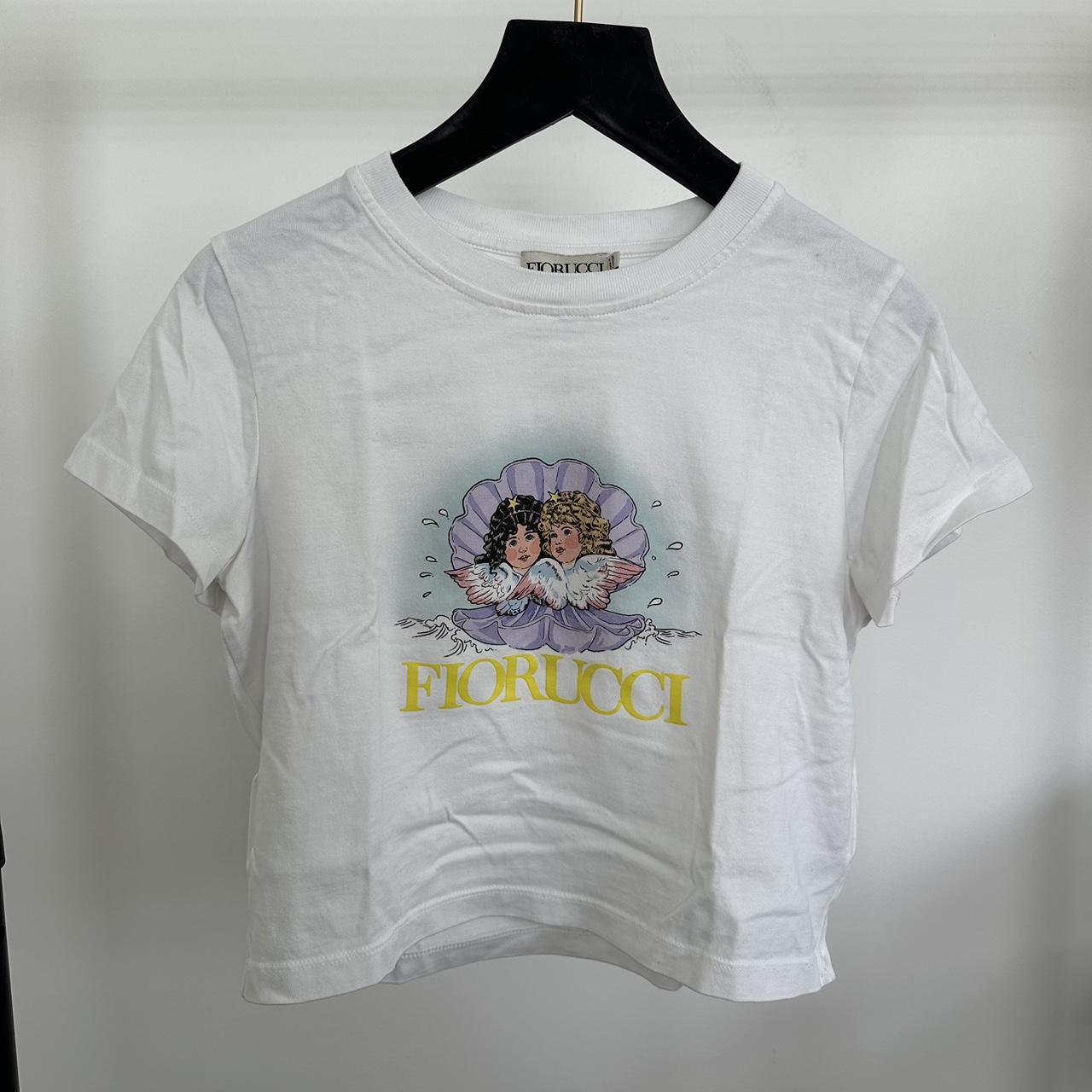 Fiorucci Women's White T-shirt | Depop
