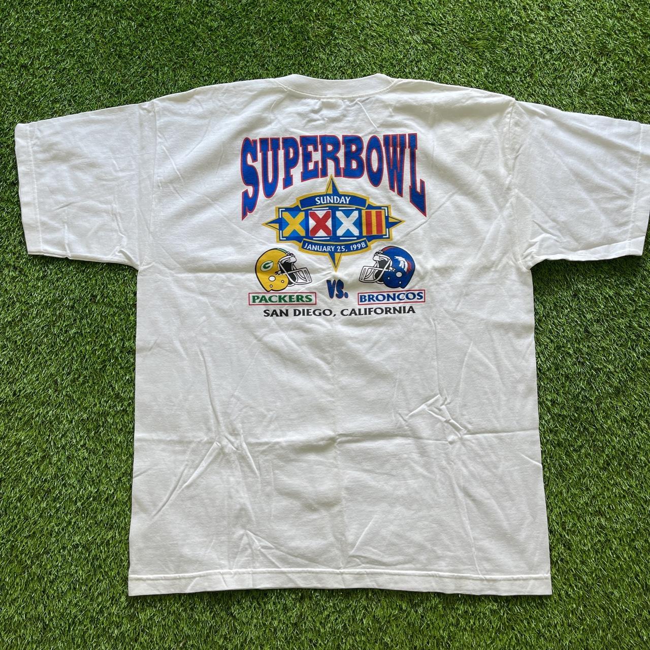 Vintage 1998 Super Bowl XXXII T-Shirt FOLLOW ME AND... - Depop