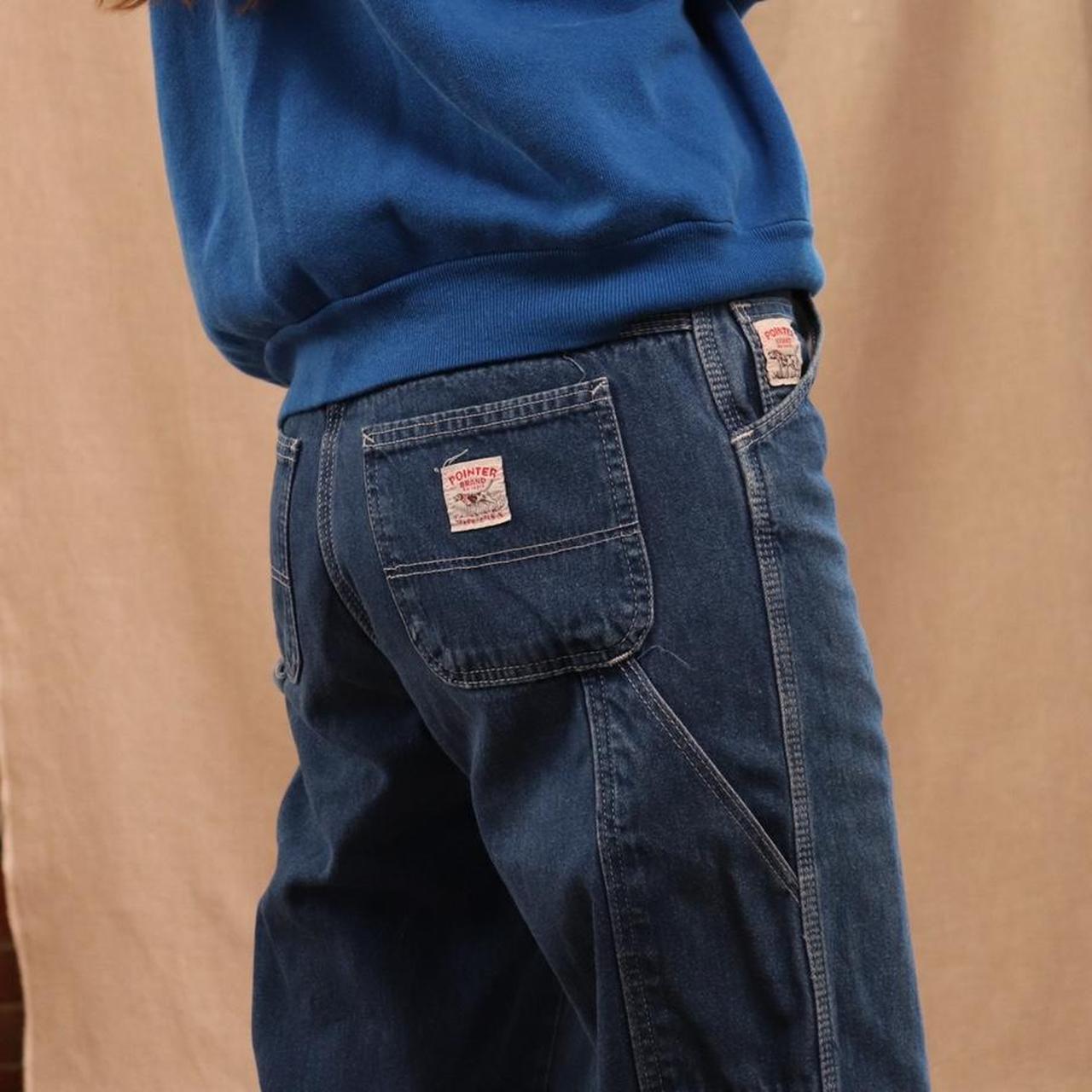 Vintage nicely worn in Pointer carpenter jeans Depop