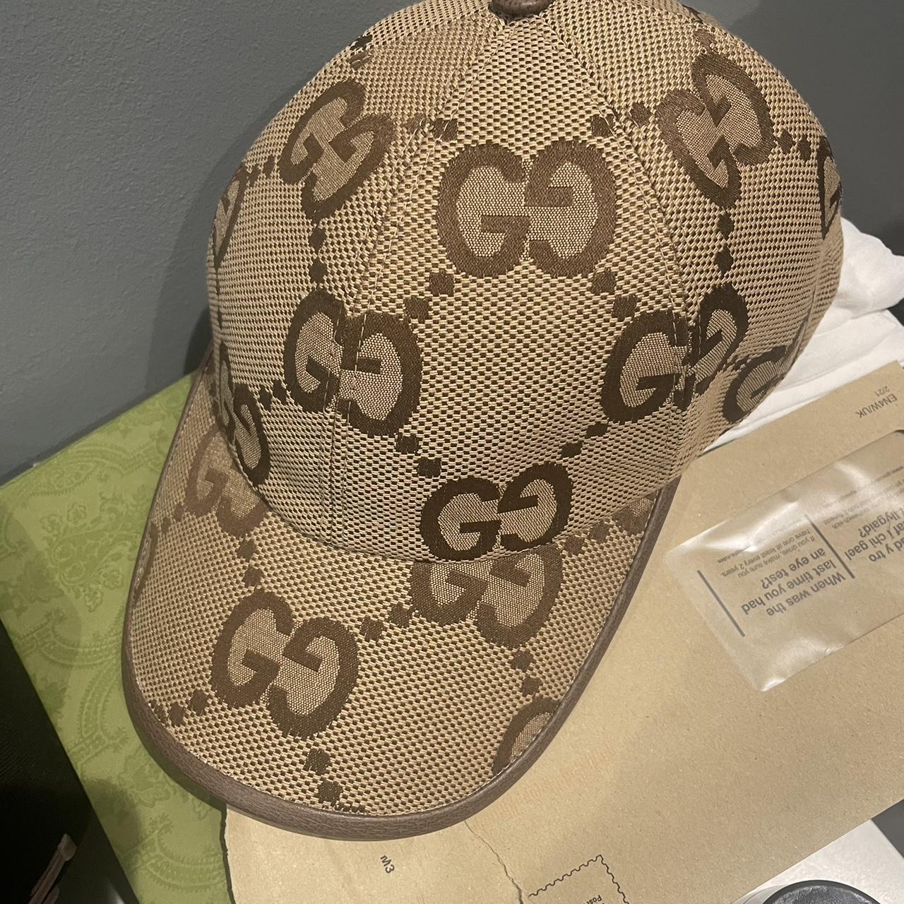 Brand new Gucci Monogram Hat With box, Receipt and... - Depop