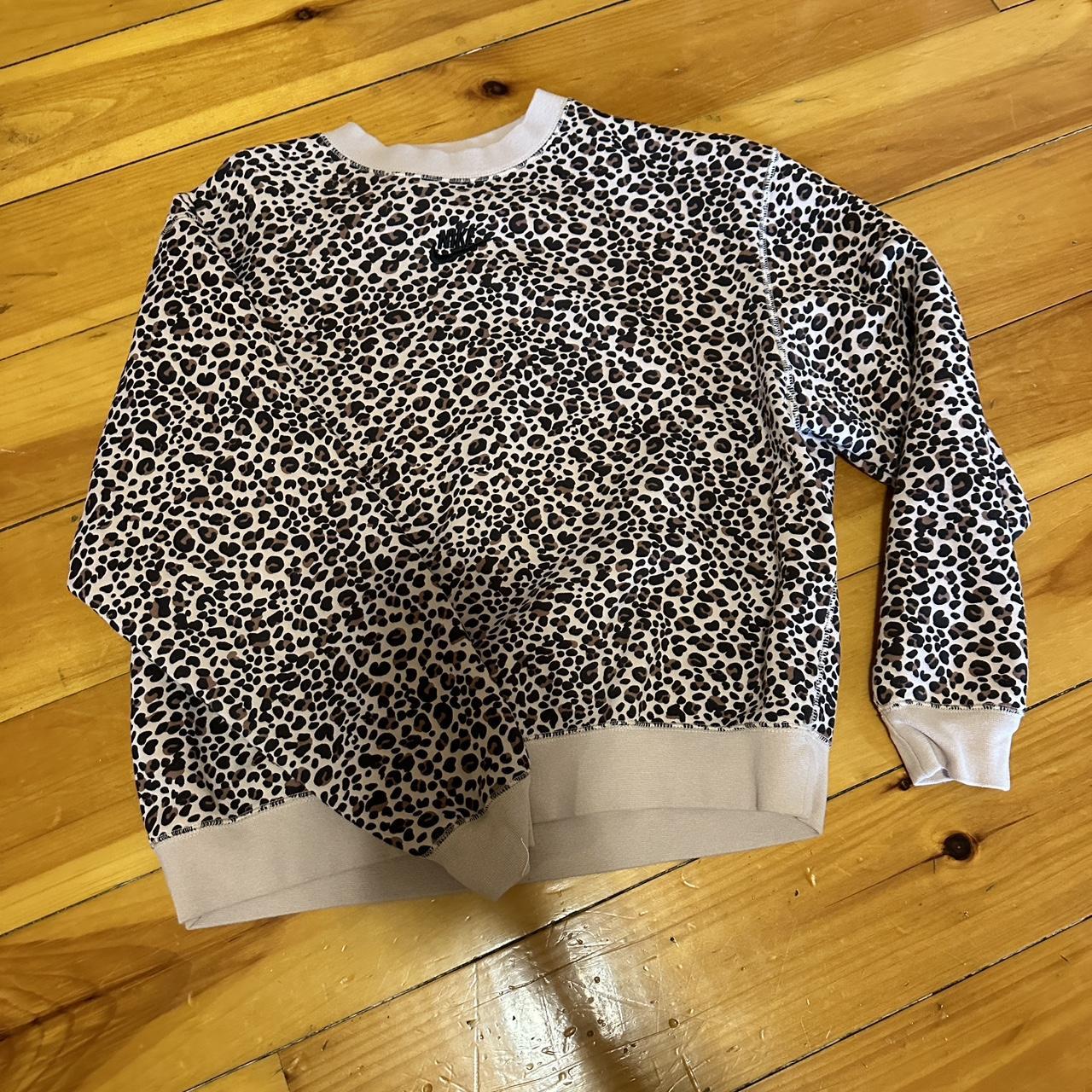 Cheetah nike sweatshirt hot sale