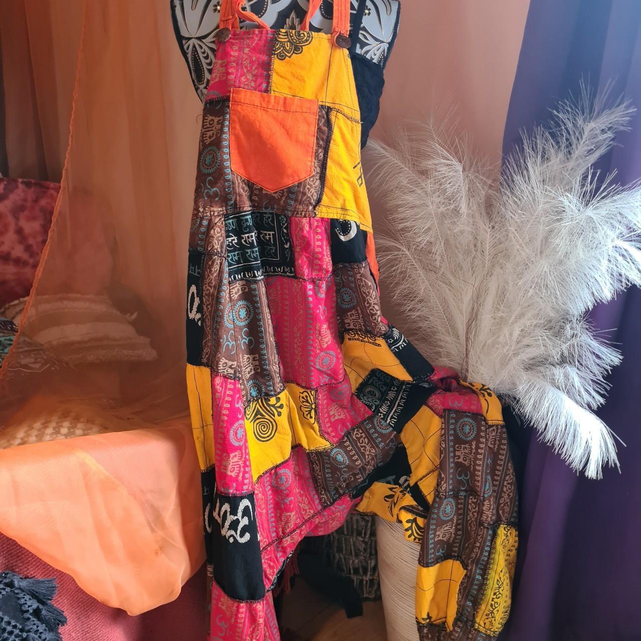 Black pearl patchwork harem