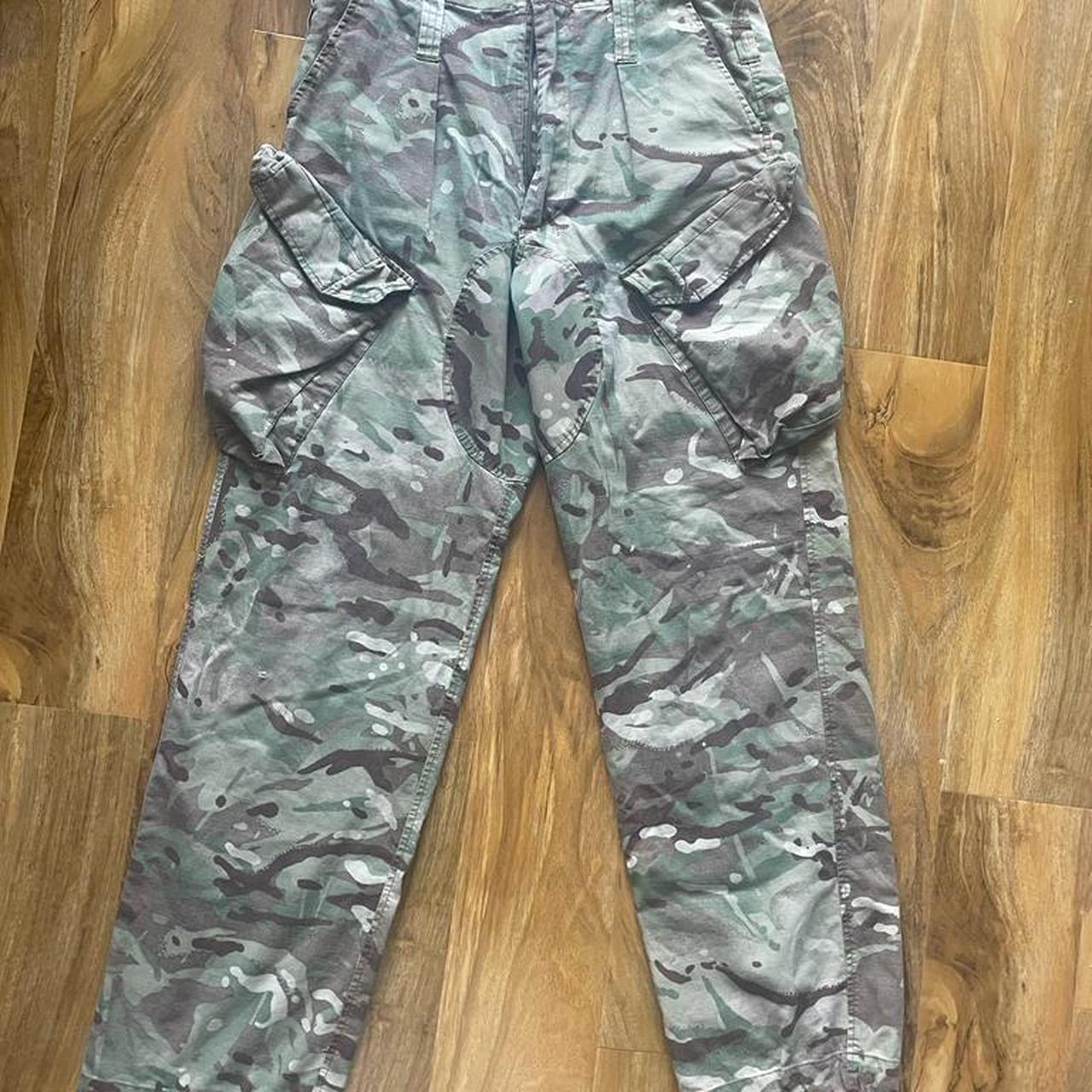 Men - vintage army clothing cotton cargo camouflage... - Depop