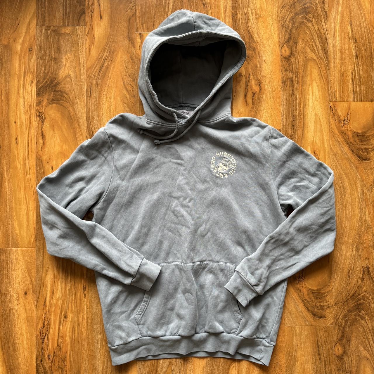 Mens Hoodies Suspicious Sweatshirt Suspicious Antwerp Blue/Grey